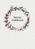 Couronne florale pour soutenir en deuil